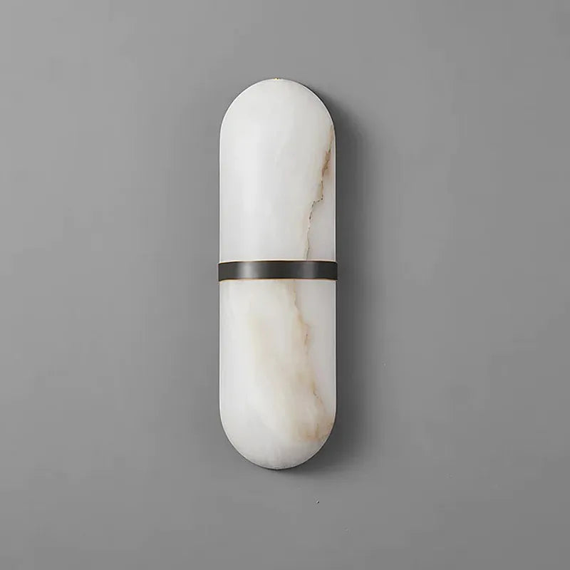 Alabaster Pill Wall Sconce with Luminous Accent - view 7