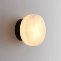 Modern Round Alabaster Texture LED Wall Lamp - view 1