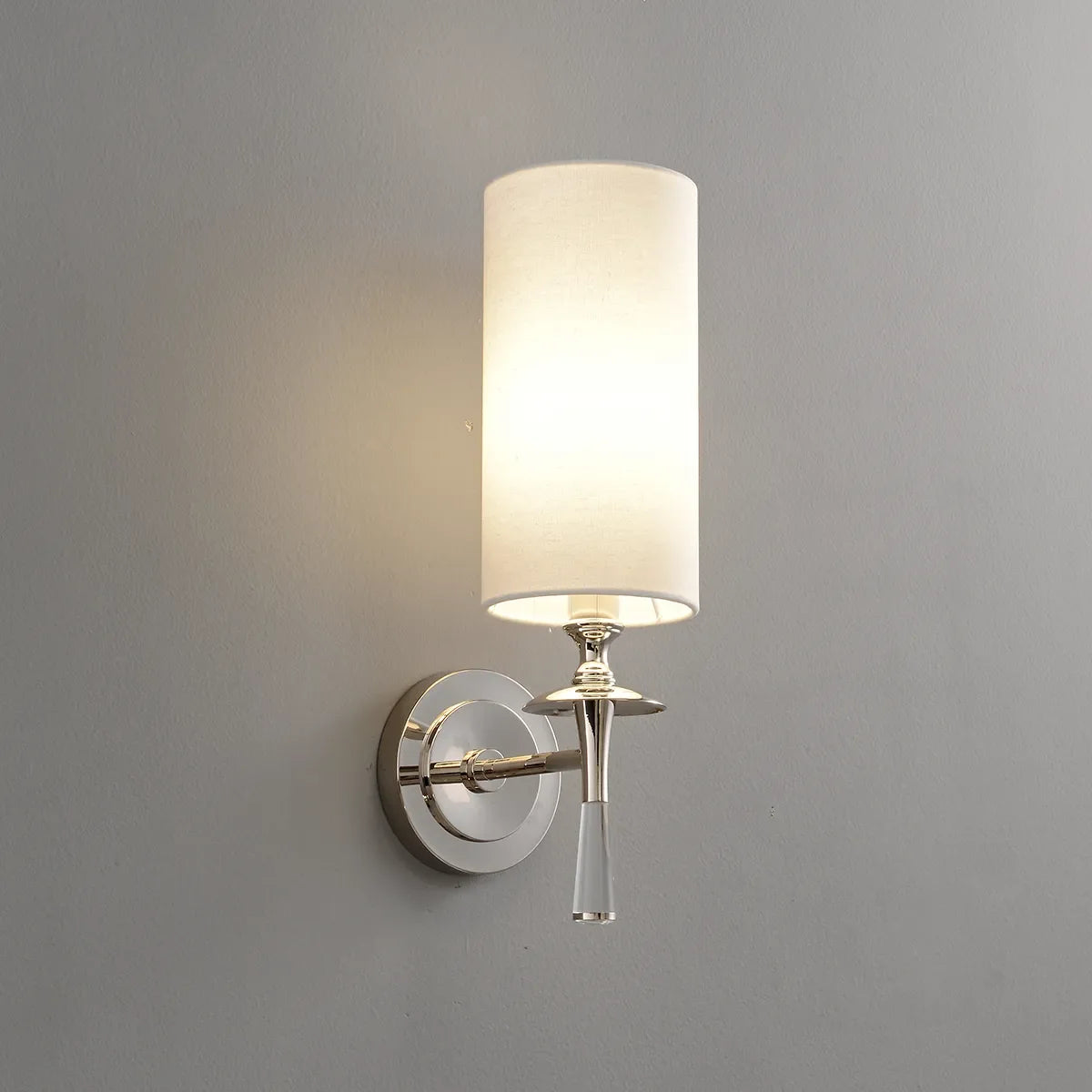 Drunmore Single Sconce with Brass Frame & Crystal Details - view 9