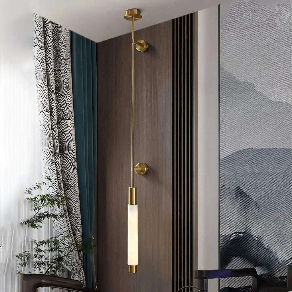 Verita Alabaster Column Linear Wall Sconce - view 3