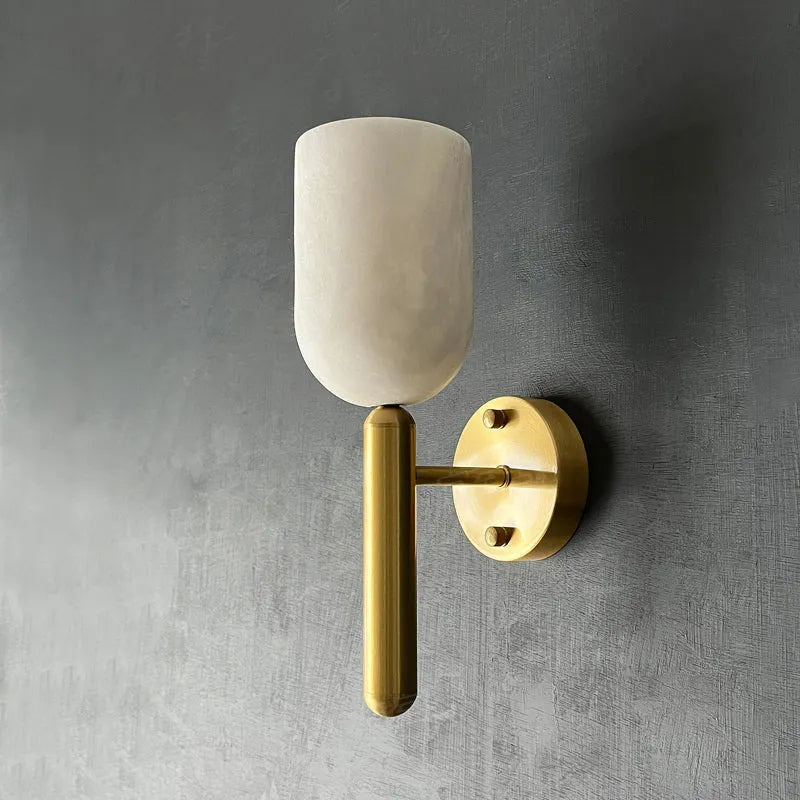 Omo Minimalist Alabaster Wall Lamp - view 2