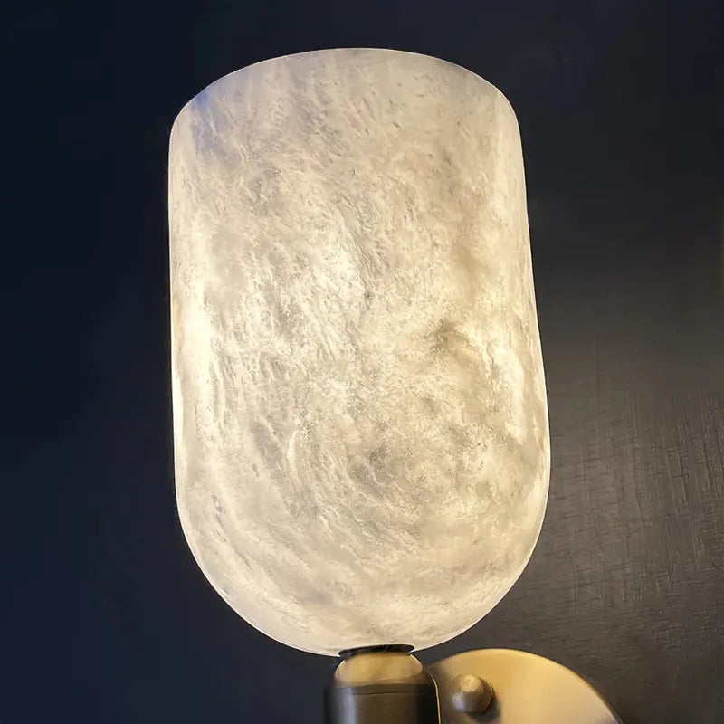 Omo Minimalist Alabaster Wall Lamp - view 5