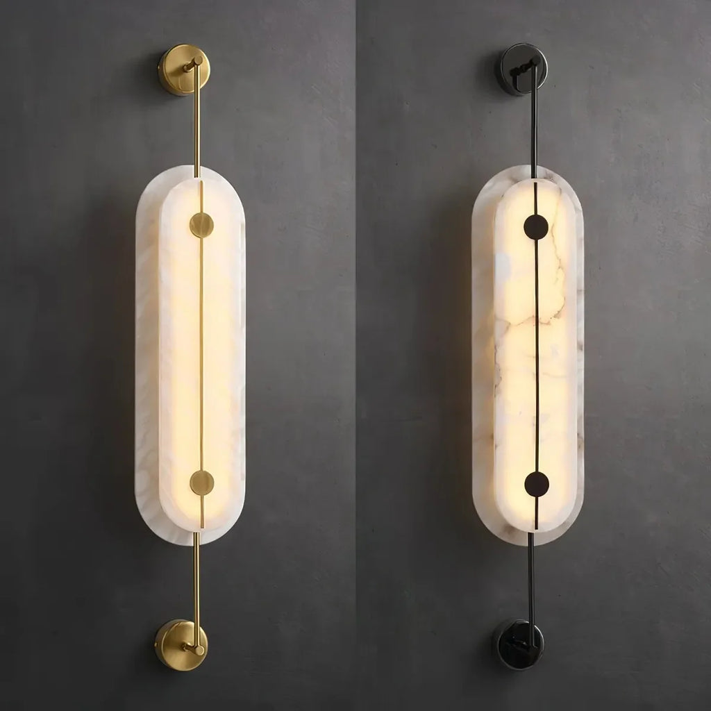 Solvane Alabaster Wall Sconce - view 2