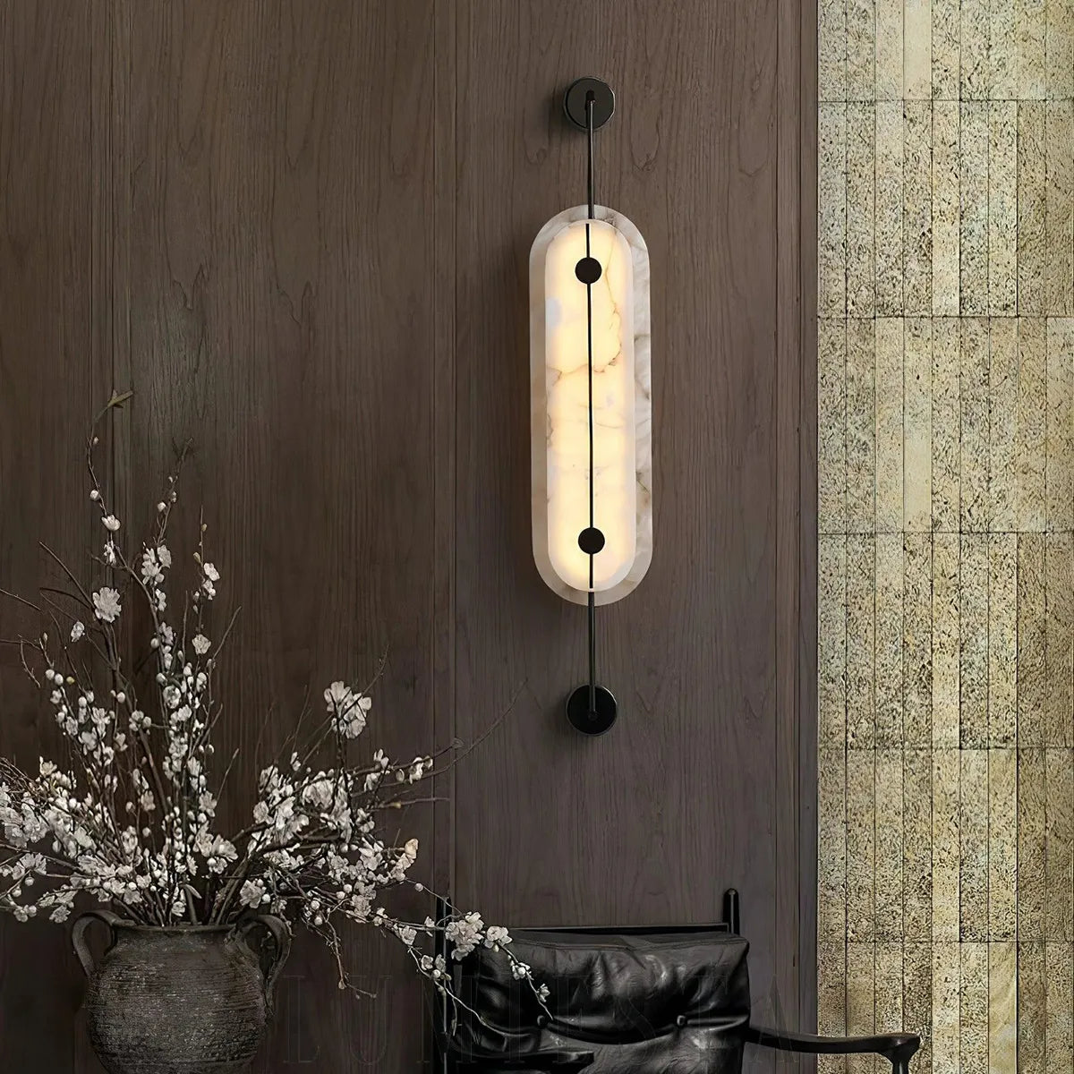 Solvane Alabaster Wall Sconce - view 6