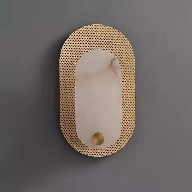Harlan Artistic Alabaster Indoor Wall Light - view 2