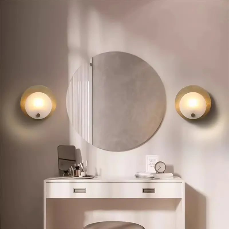 Harlan Artistic Alabaster Indoor Wall Light - view 4