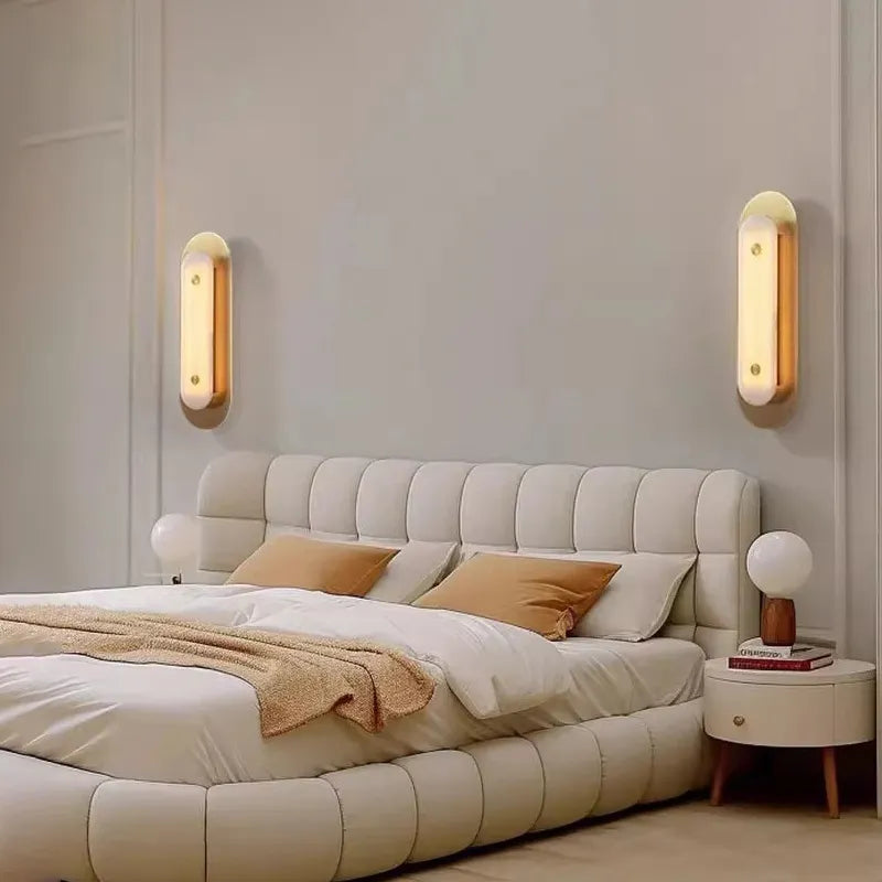 Asher Horizon Alabaster Accent Wall Sconce - view 4