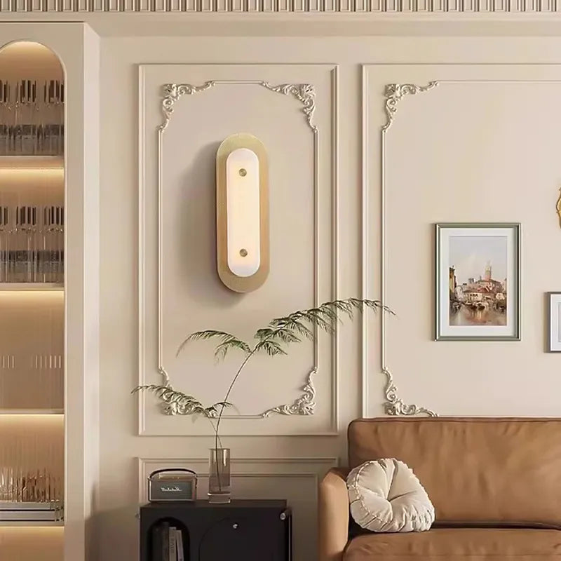 Asher Horizon Alabaster Accent Wall Sconce - view 5
