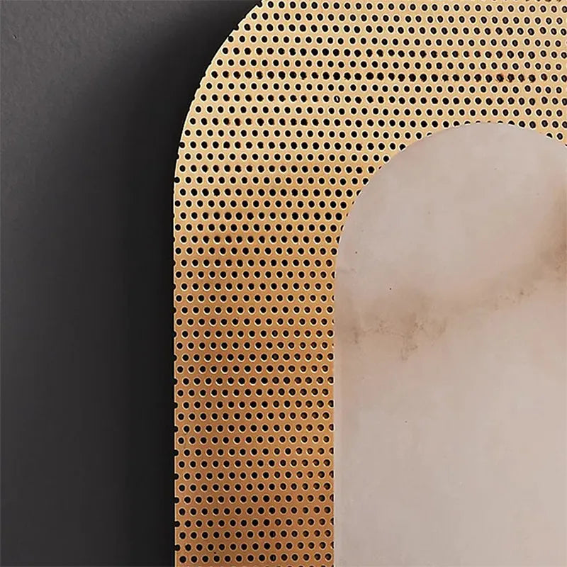 Asher Horizon Alabaster Accent Wall Sconce - view 6