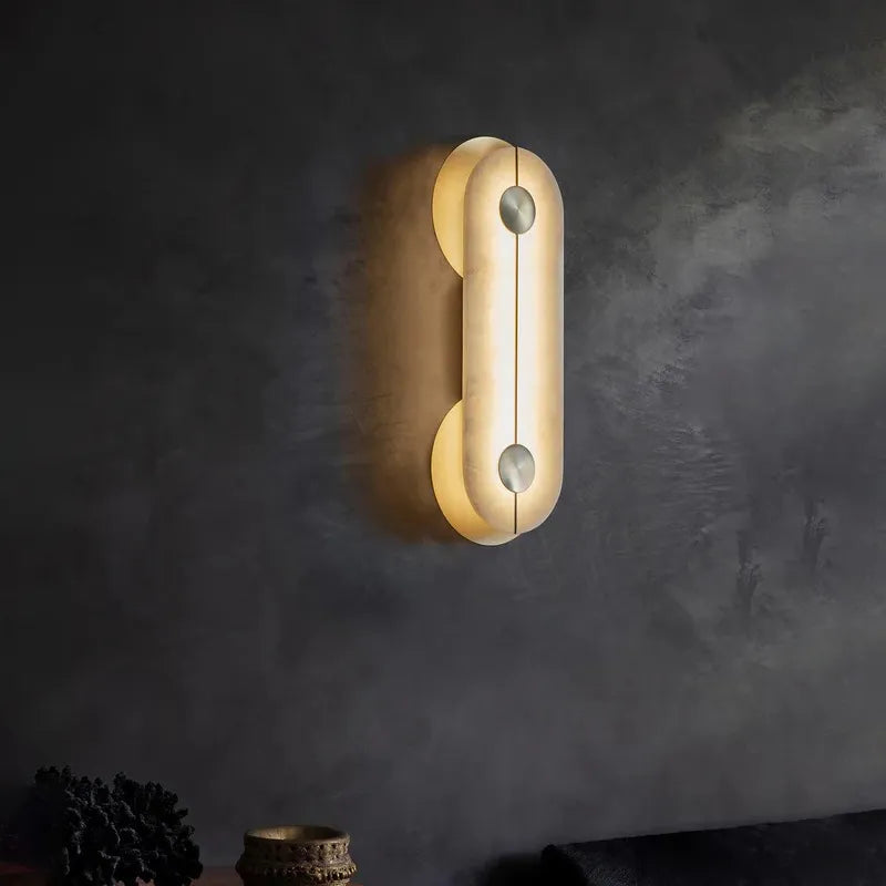 Brace Textured Alabaster Wall Sconce - view 4