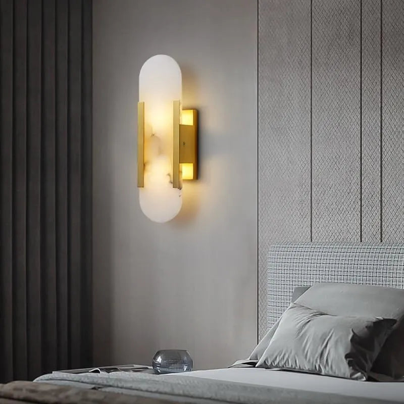 Melange Alabaster Wall Sconce - view 3