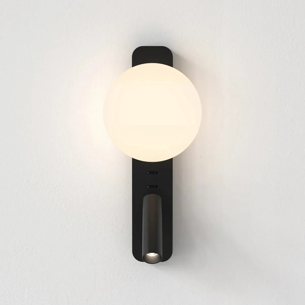 Alabaster Wall Lamp with Spherical Shade - view 3