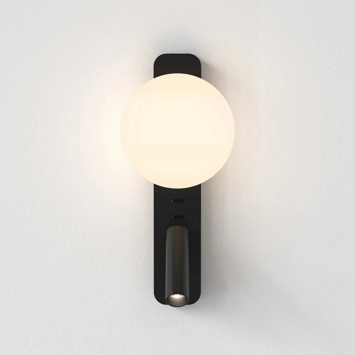 Alabaster Wall Lamp with Spherical Shade - view 3