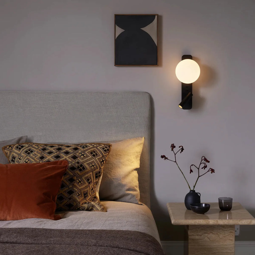 Alabaster Wall Lamp with Spherical Shade - view 5