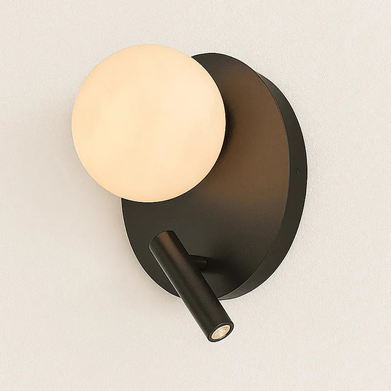 Alabaster Wall Lamp with Spherical Shade - view 9