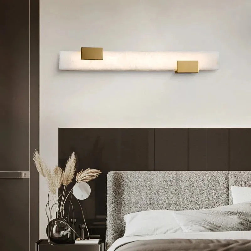 Furore Alabaster Wall Lamp with Soft Illuminated Accent - view 5