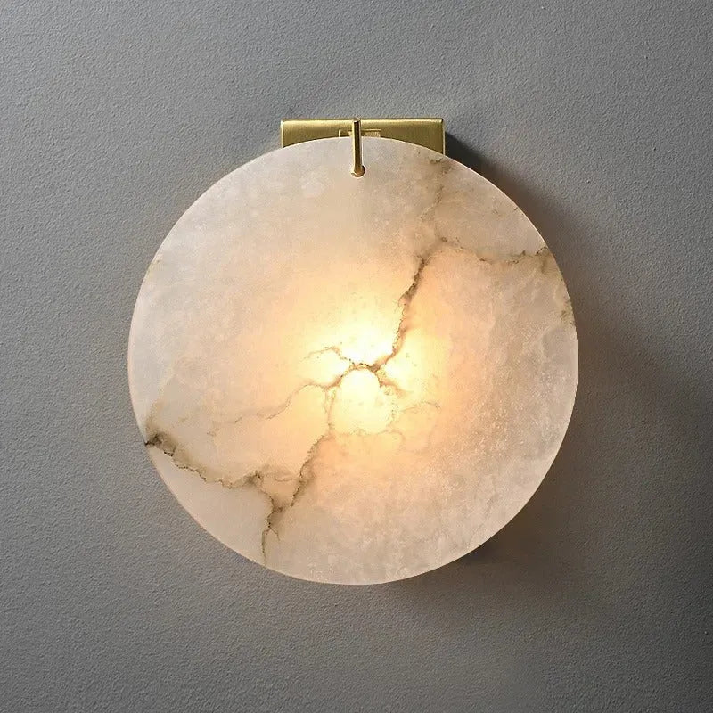 Alabaster Moon Disc Wall Sconce - view 1