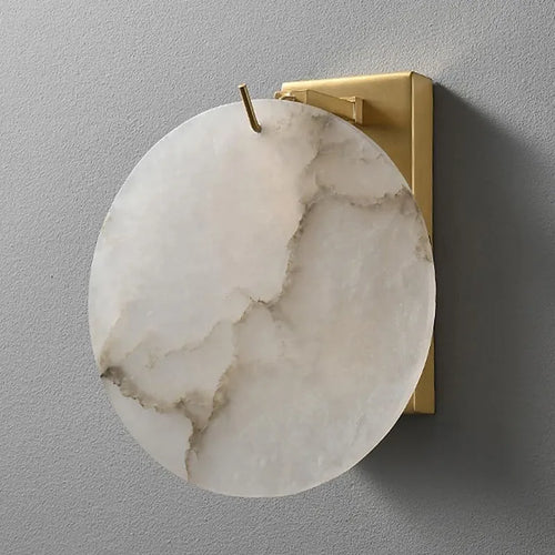 Alabaster Moon Disc Wall Sconce - view 2