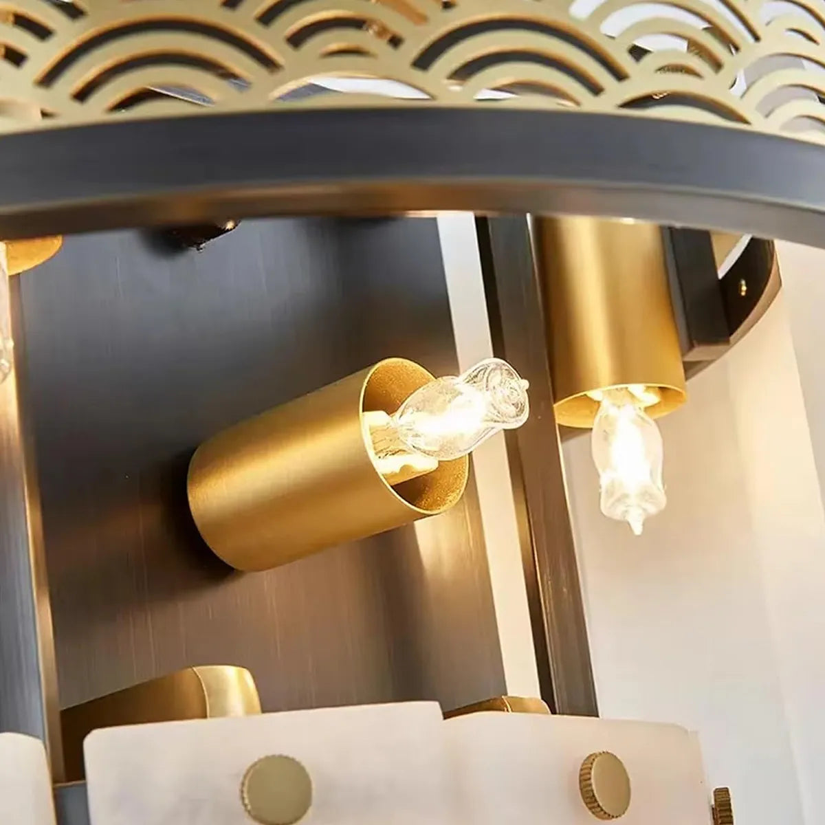 Classic Multi-Layer Alabaster Wall Lamp - view 5