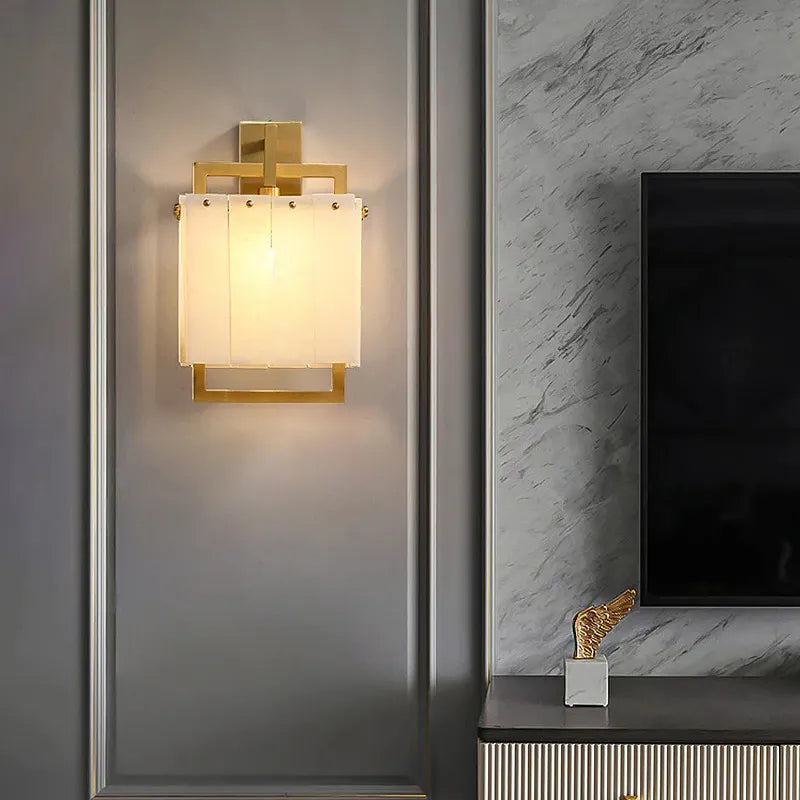 Alabaster Rectangular Wall Lamp - view 5