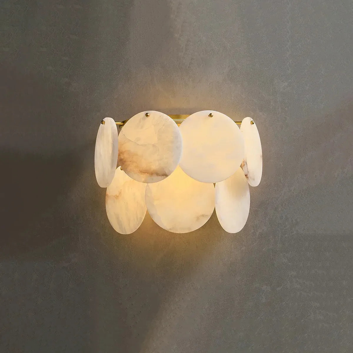 Round Alabaster Wall Lamp - view 1