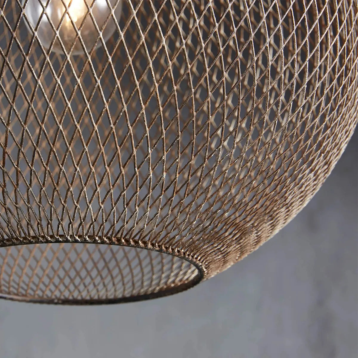 Lanister Mesh Pendant Lamp - industrial-inspired pendant light - view 2