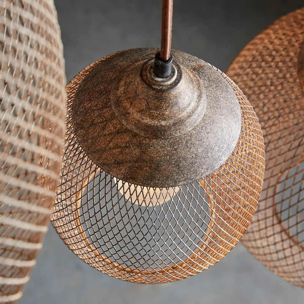 Lanister Mesh Pendant Lamp - industrial-inspired pendant light - view 3