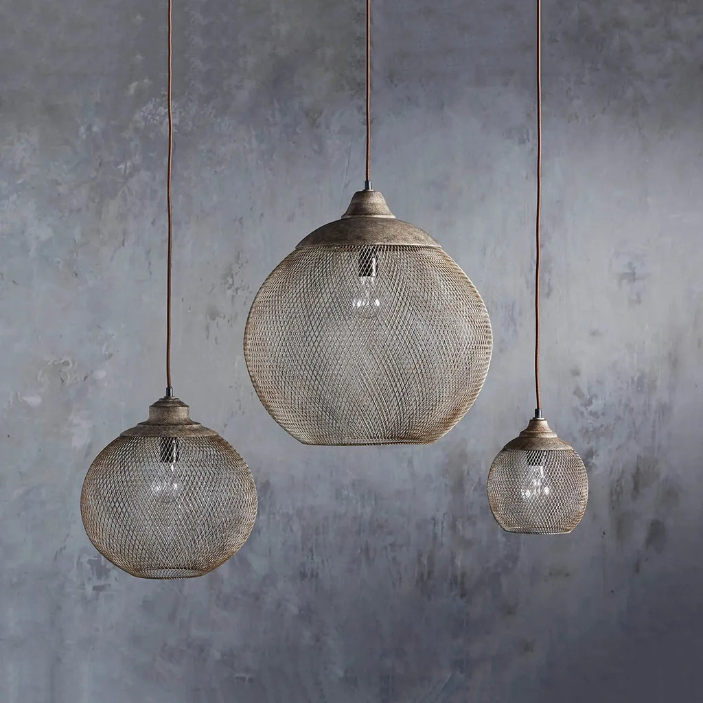 Lanister Mesh Pendant Lamp - industrial-inspired pendant light - view 4