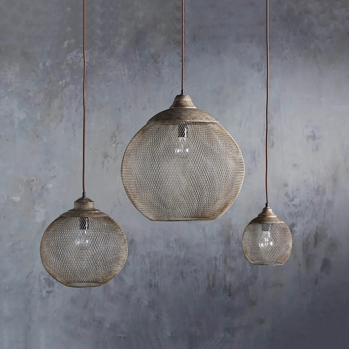Lanister Mesh Pendant Lamp - industrial-inspired pendant light - view 4