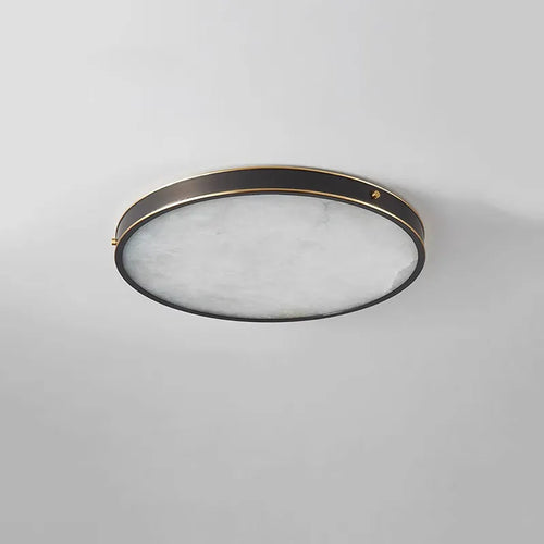Alabaster Round Flushmount Ceiling Light - view 2