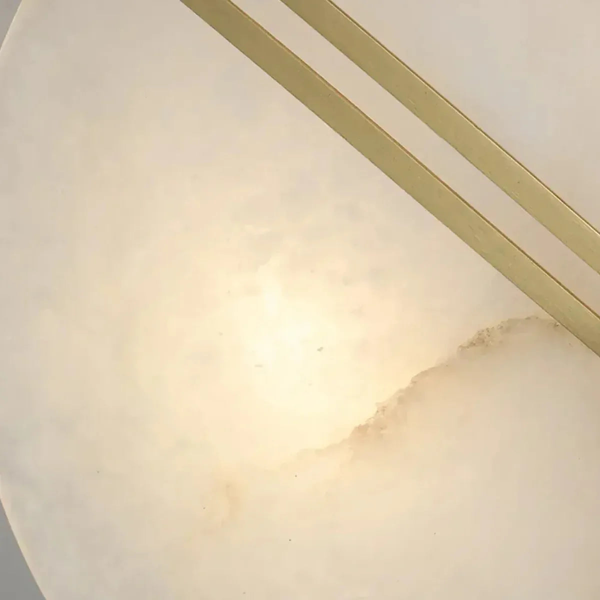 Copper Alabaster Modern Flush Mount Ceiling Light - view 6
