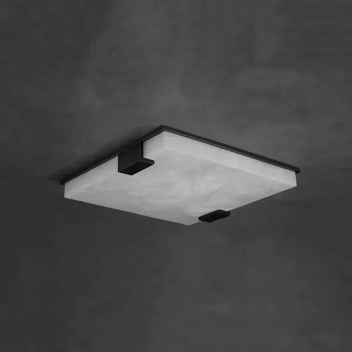Square Alabaster Ceiling Lamp – Modern Decorative Lighting for Bedroom - view 2