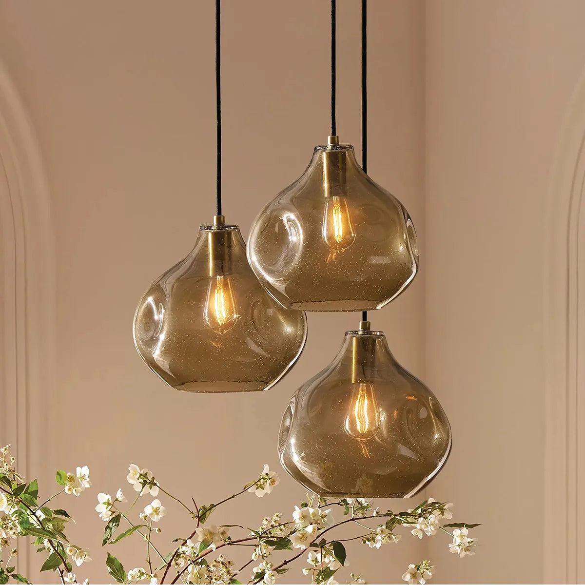Organic 12" Pendant – Handcrafted Natural Style Ceiling Fixture - view 5