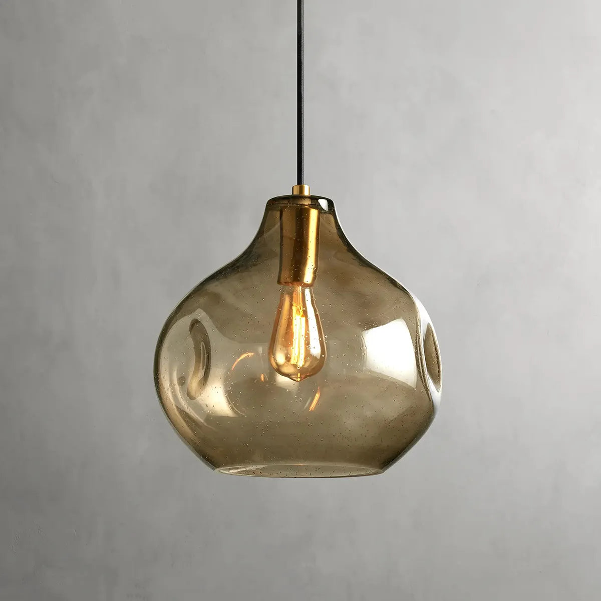 Organic 12" Pendant – Handcrafted Natural Style Ceiling Fixture - view 9