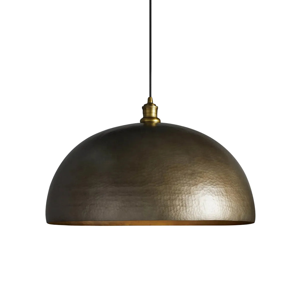Recycled Metal Dome Pendant - view 10
