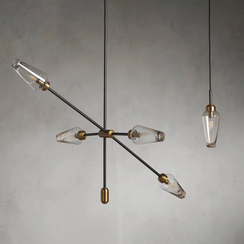 Arrow Bronze Chandelier - view 2