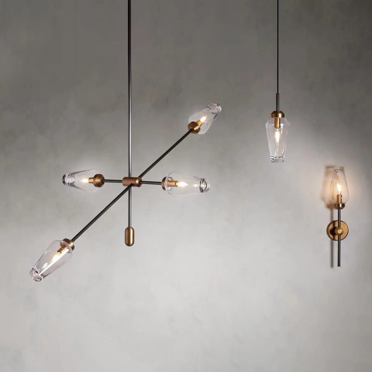 Arrow Bronze Chandelier - view 3