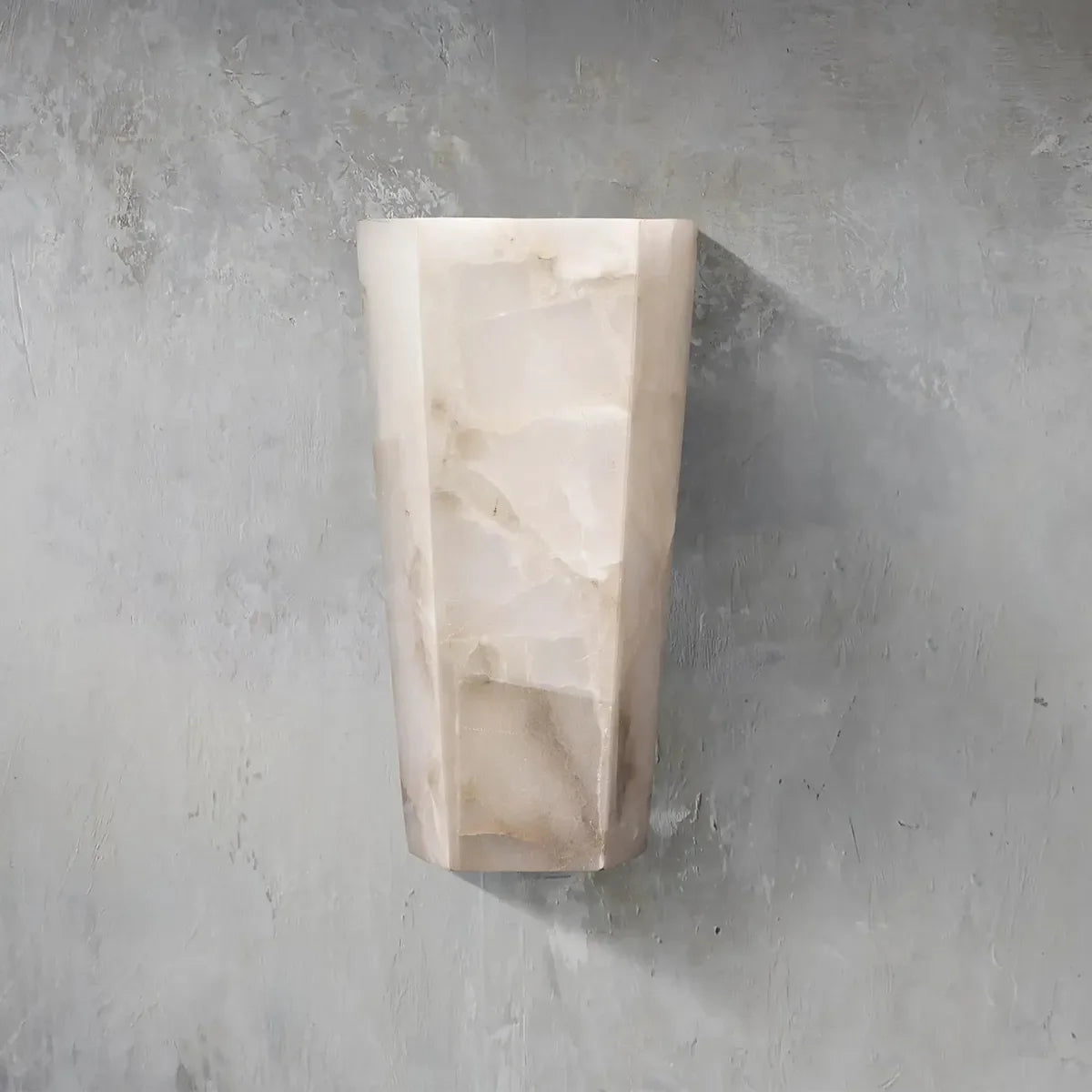 Alabaster Hexagonal Sconce - view 1