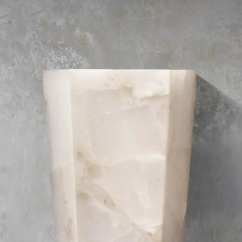 Alabaster Hexagonal Sconce - view 2