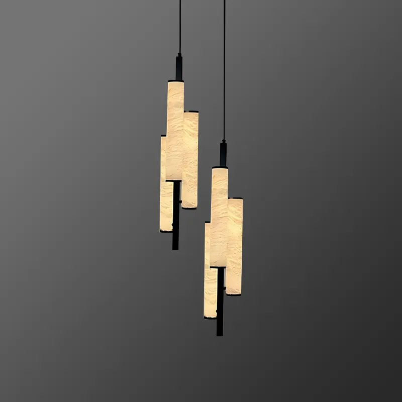 Triplet Black Modern Pendant Light - view 1