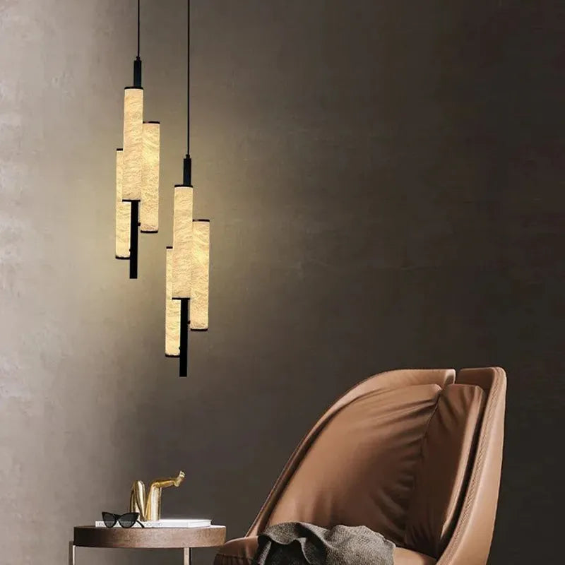 Triplet Black Modern Pendant Light - view 6
