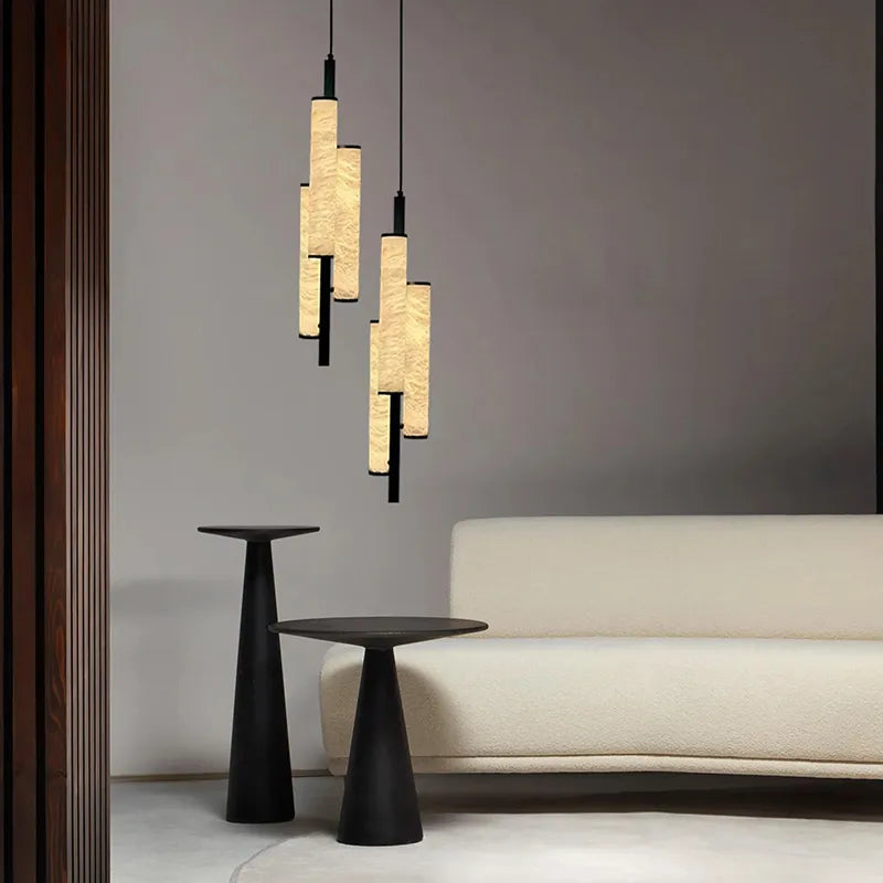 Triplet Black Modern Pendant Light - view 9