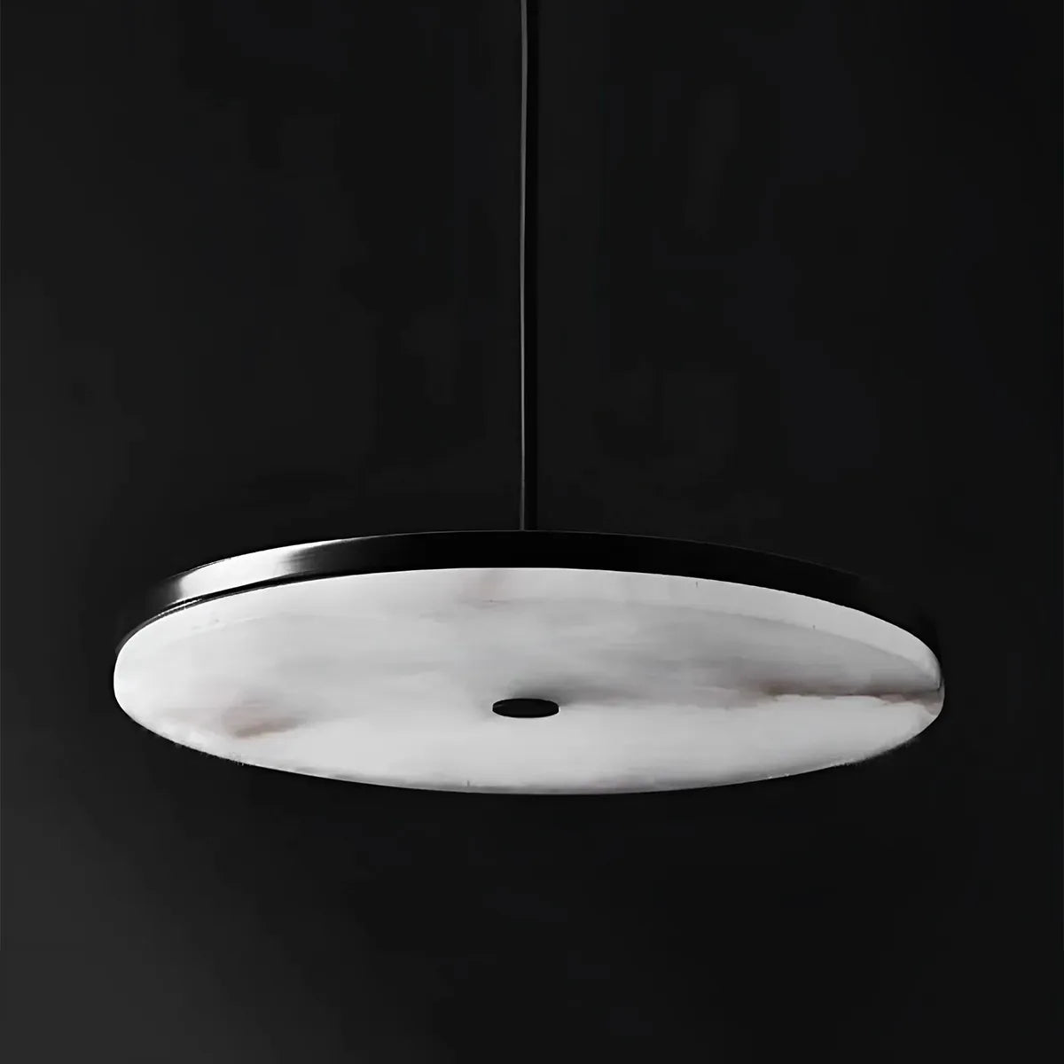 Disc Alabaster Pendant Light – Modern Ceiling Fixture - view 5