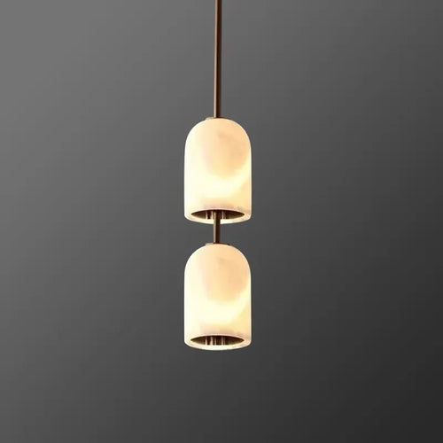 Alabaster Triple Pendant Light - view 1