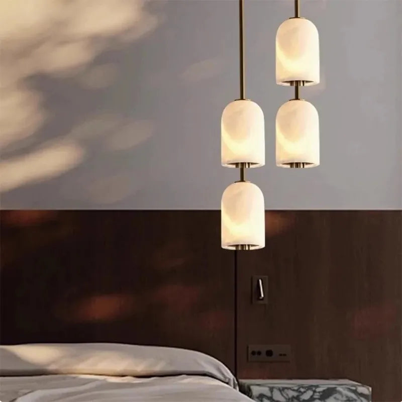 Alabaster Triple Pendant Light - view 3