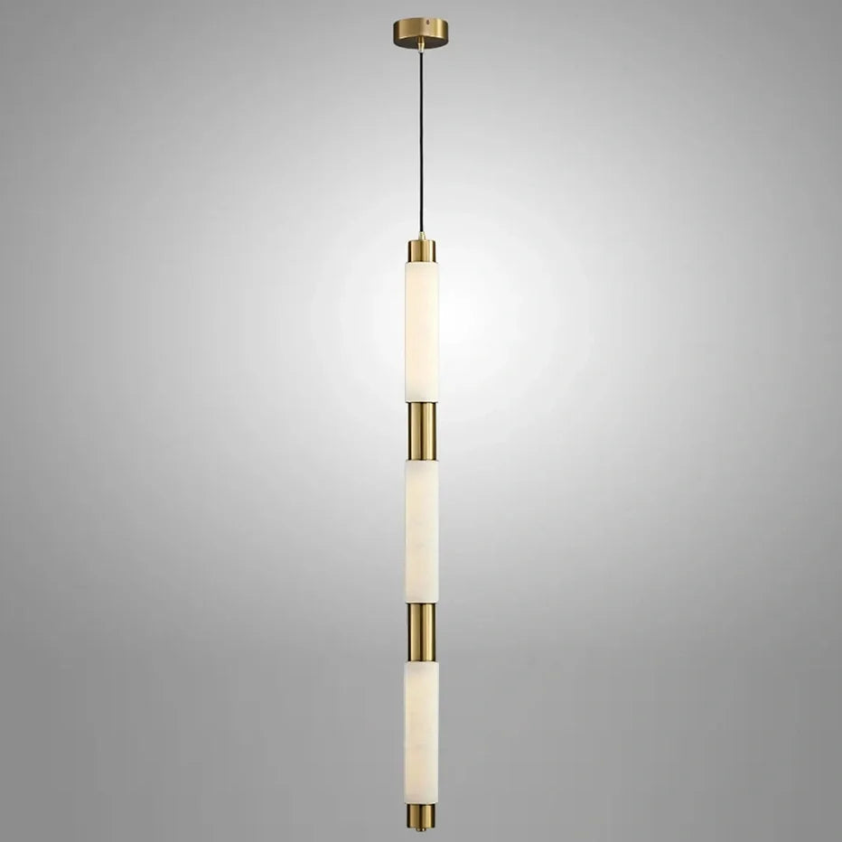 Alabaster Cylindrical Single Pendant - view 8