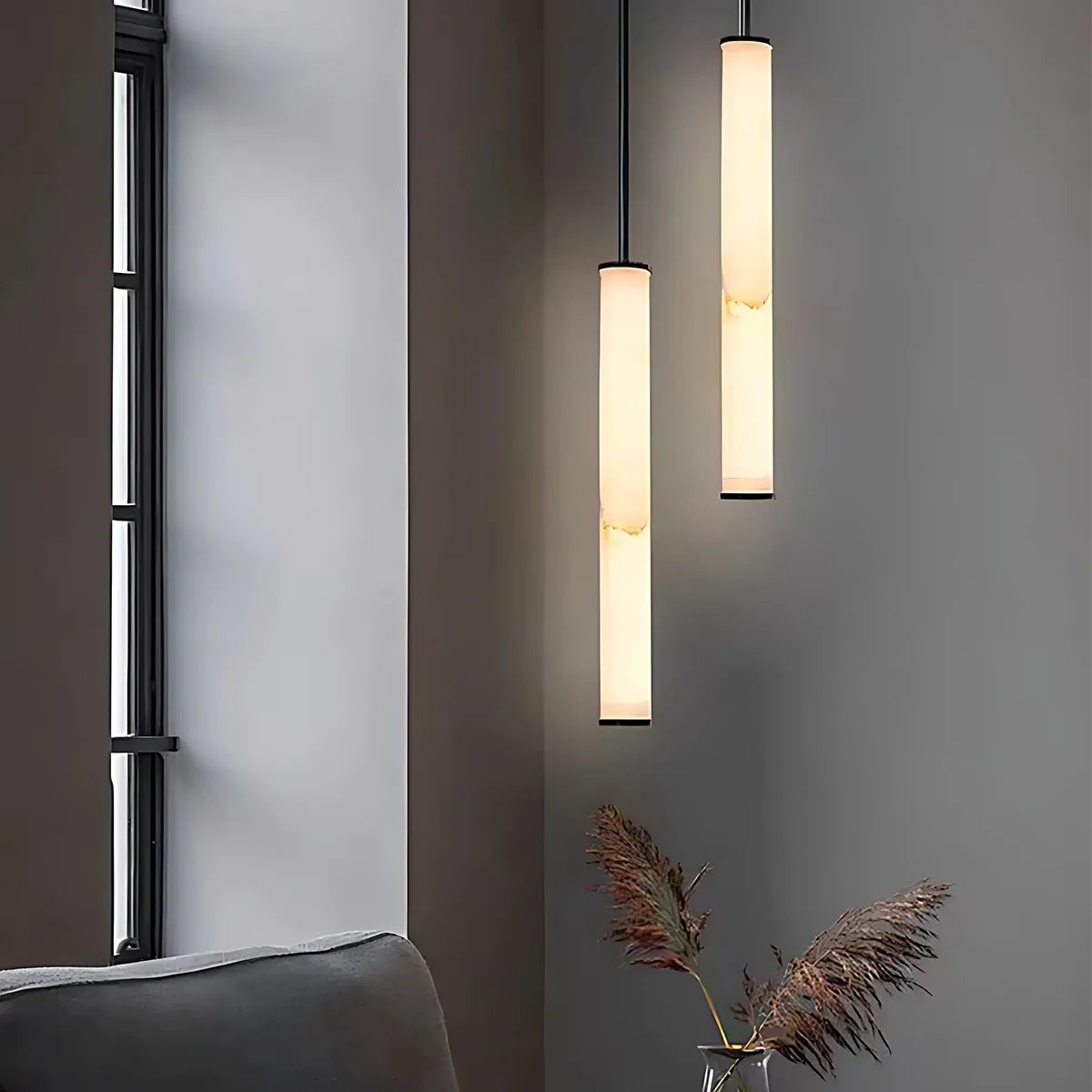Cylindra Slim Linear LED Hanging Pendant Lamp - view 4