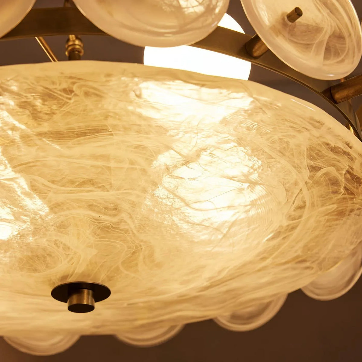 Lorenzo Chandelier, Milky Glass - view 4