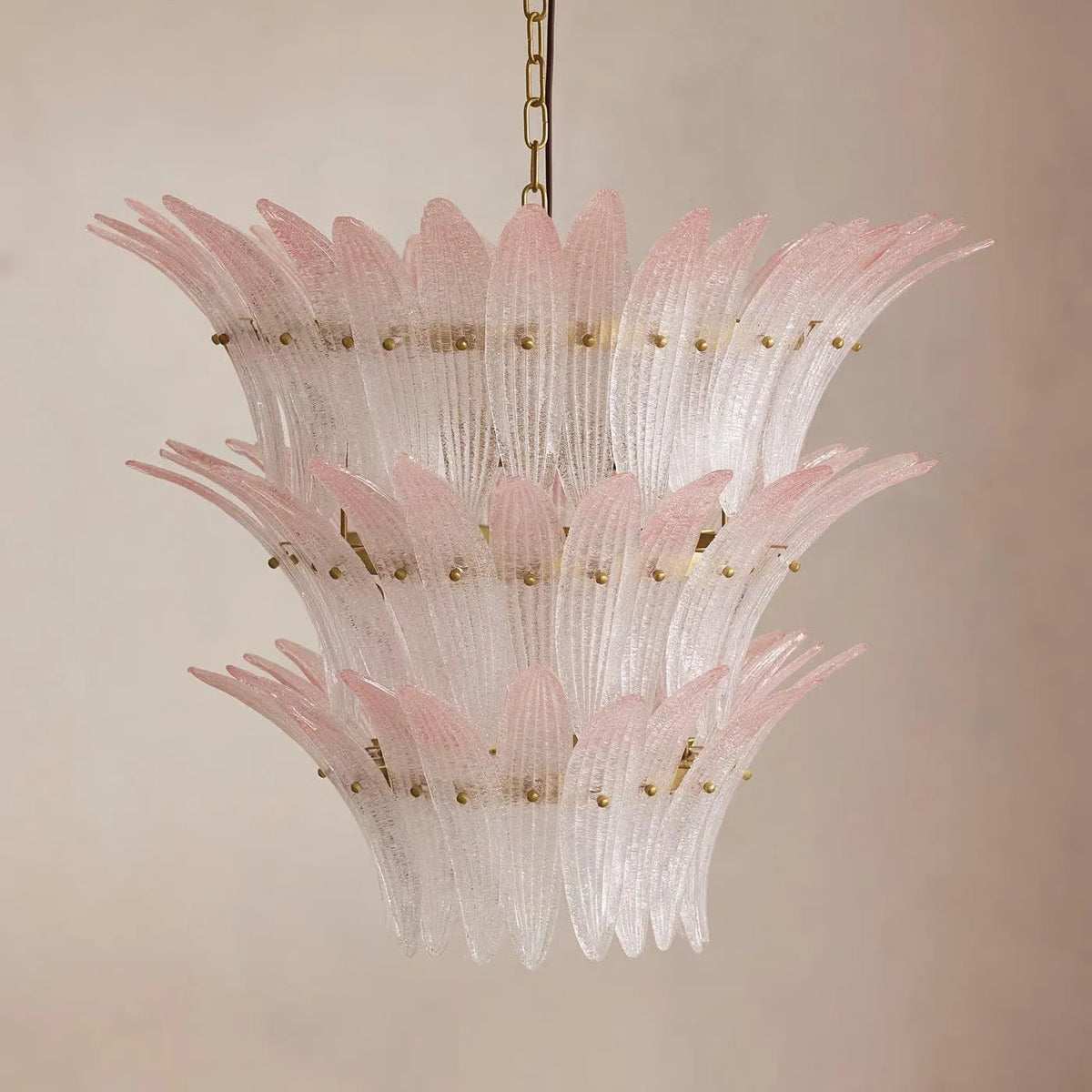 Treviso Chandelier Pink - Blush Multi-Arm Ceiling Light - view 1