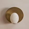 Avena Wall Light Alabaster Globe - view 1